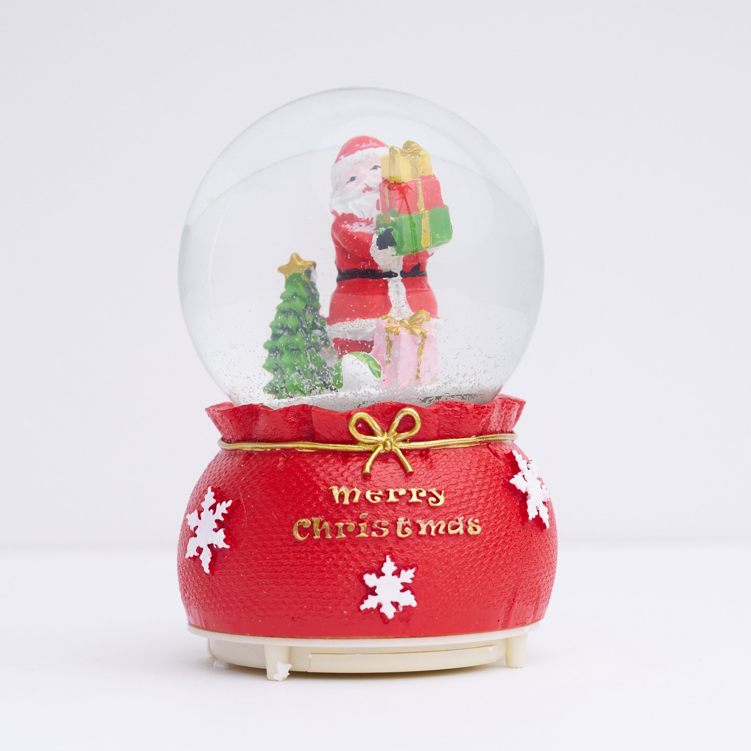 Ballantynes Xmas Tree/Santa With Presents Snowglobe 10cm